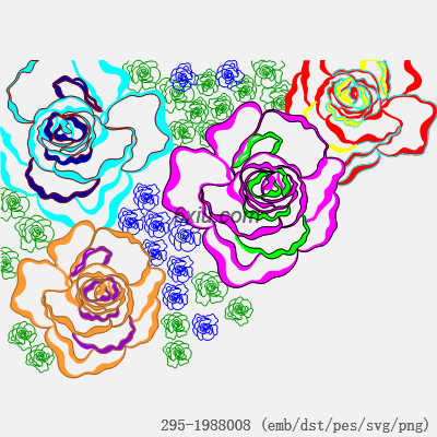 svg矢量绣花图下载