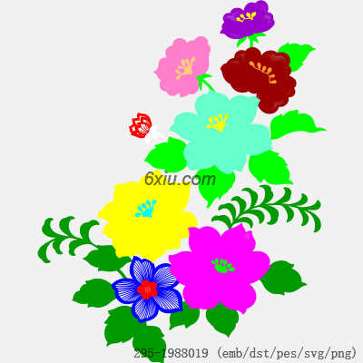 svg矢量绣花图下载