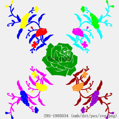 svg矢量绣花图下载