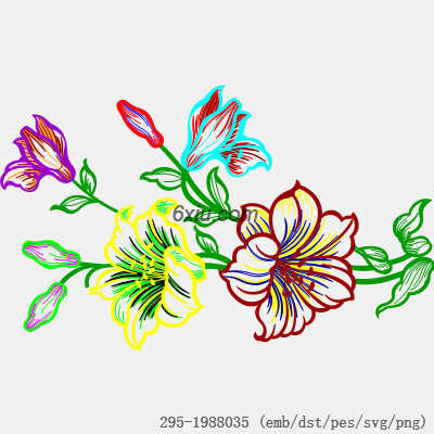svg矢量绣花图下载