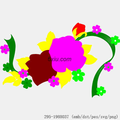 svg矢量绣花图下载