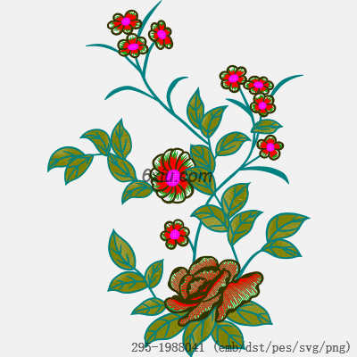 svg矢量绣花图下载