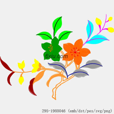 svg矢量绣花图下载