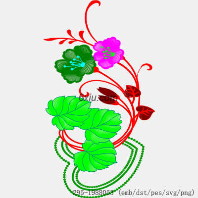svg矢量绣花图下载