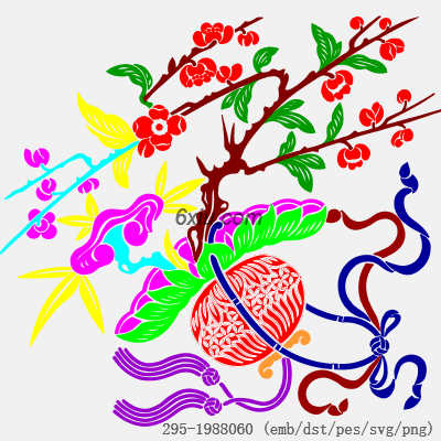 svg矢量绣花图下载