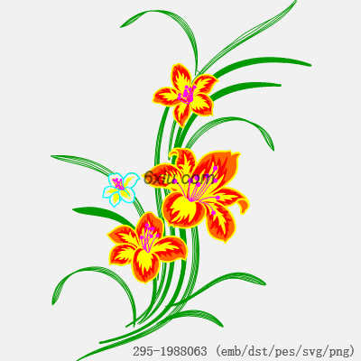 svg矢量绣花图下载