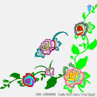 svg矢量绣花图下载