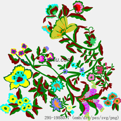 svg矢量绣花图下载