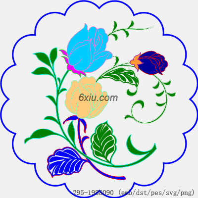 svg矢量绣花图下载