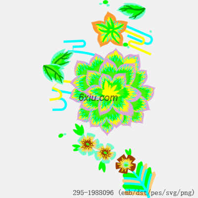 svg矢量绣花图下载