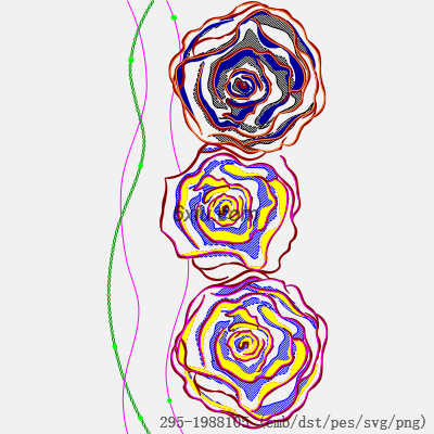 svg矢量绣花图下载