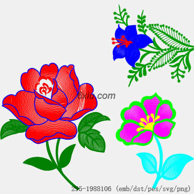 svg矢量绣花图下载