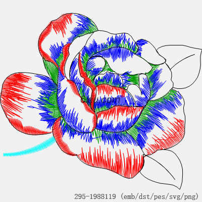 svg矢量绣花图下载