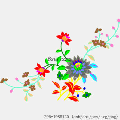 svg矢量绣花图下载