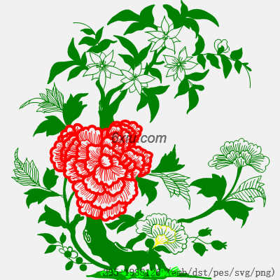 svg矢量绣花图下载