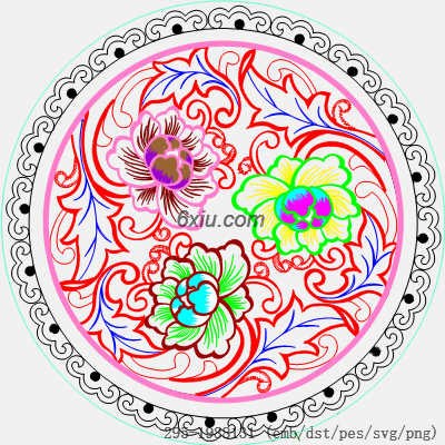 svg矢量绣花图下载