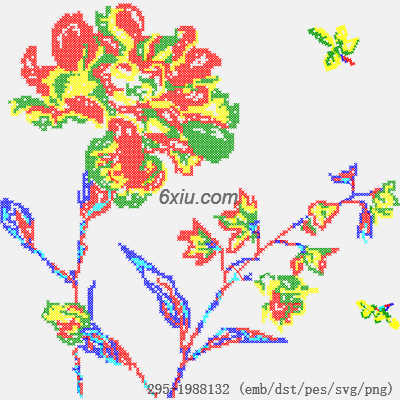 svg矢量绣花图下载