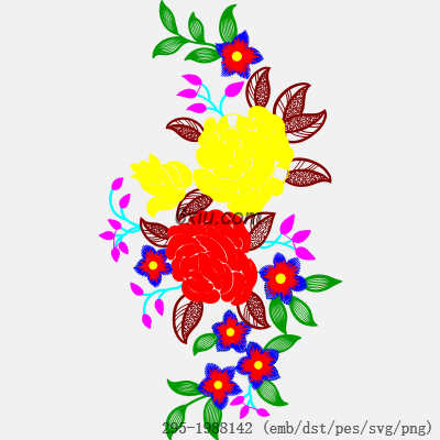 svg矢量绣花图下载