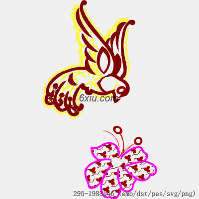 svg矢量绣花图下载