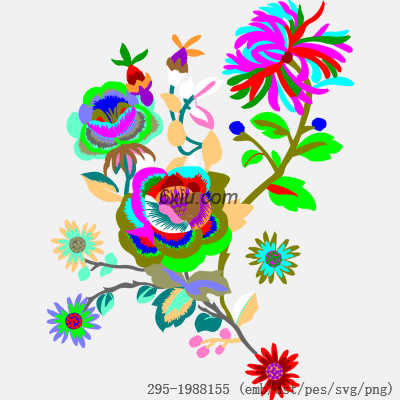 svg矢量绣花图下载