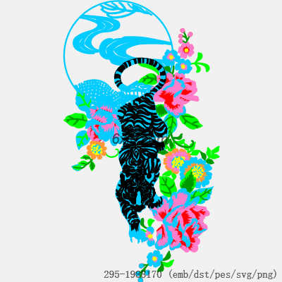 svg矢量绣花图下载