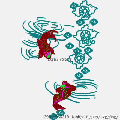 svg矢量绣花图下载