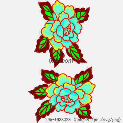 svg矢量绣花图下载