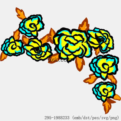 svg矢量绣花图下载