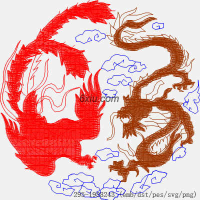 svg矢量绣花图下载