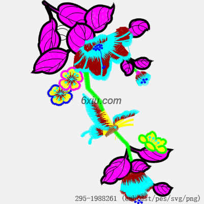 svg矢量绣花图下载