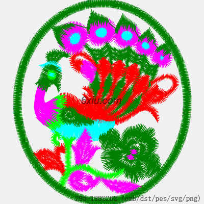 svg矢量绣花图下载