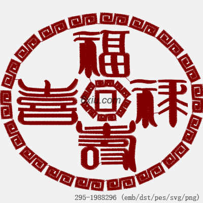 svg矢量绣花图下载