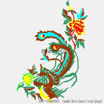 svg矢量绣花图下载