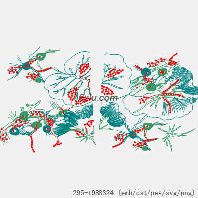 svg矢量绣花图下载