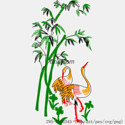 svg矢量绣花图下载