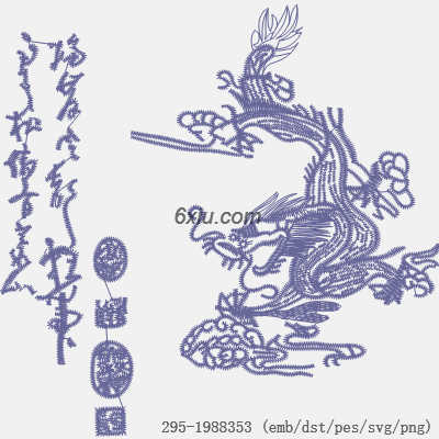 svg矢量绣花图下载