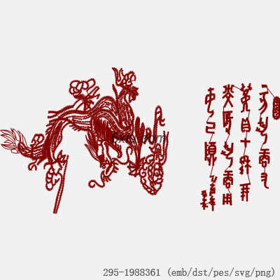 svg矢量绣花图下载