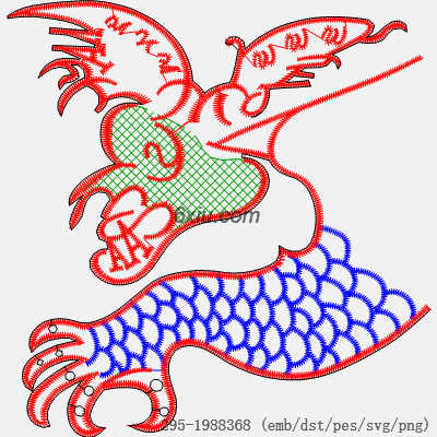 svg矢量绣花图下载