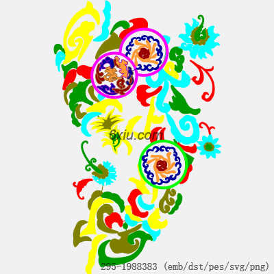 svg矢量绣花图下载
