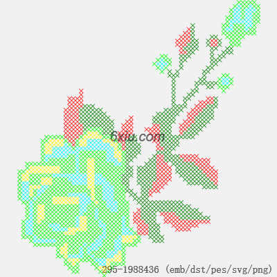 svg矢量绣花图下载
