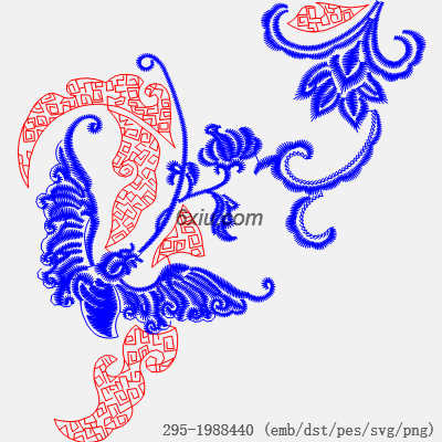 svg矢量绣花图下载