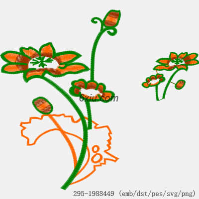 svg矢量绣花图下载