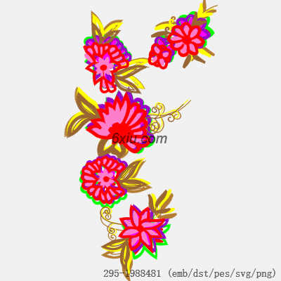 svg矢量绣花图下载