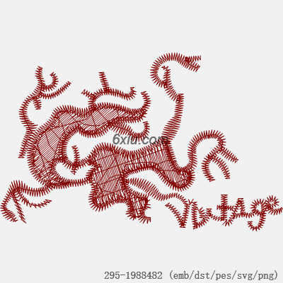 svg矢量绣花图下载