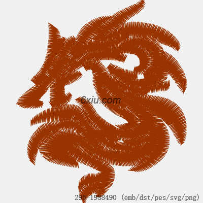 svg矢量绣花图下载