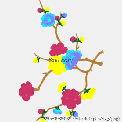 svg矢量绣花图下载