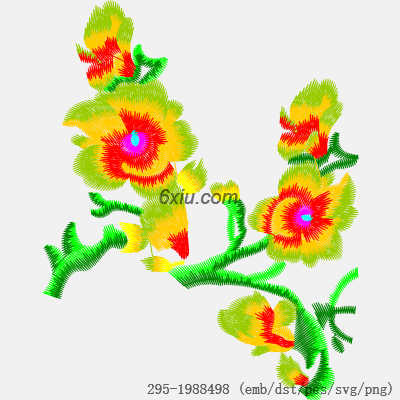 svg矢量绣花图下载
