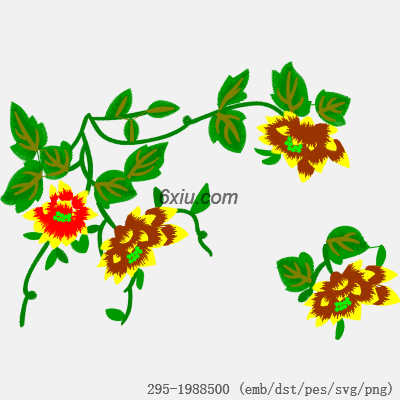 svg矢量绣花图下载