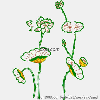 svg矢量绣花图下载