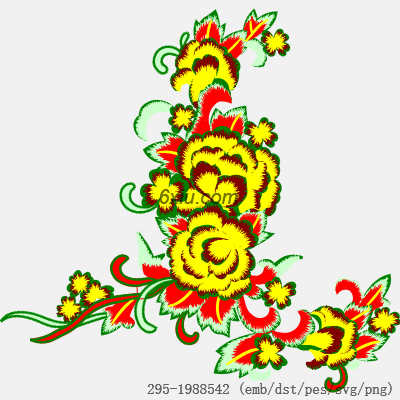 svg矢量绣花图下载